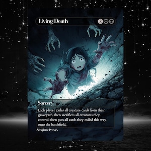 Living Death - Proxy Full Art Custom Altered Art Card