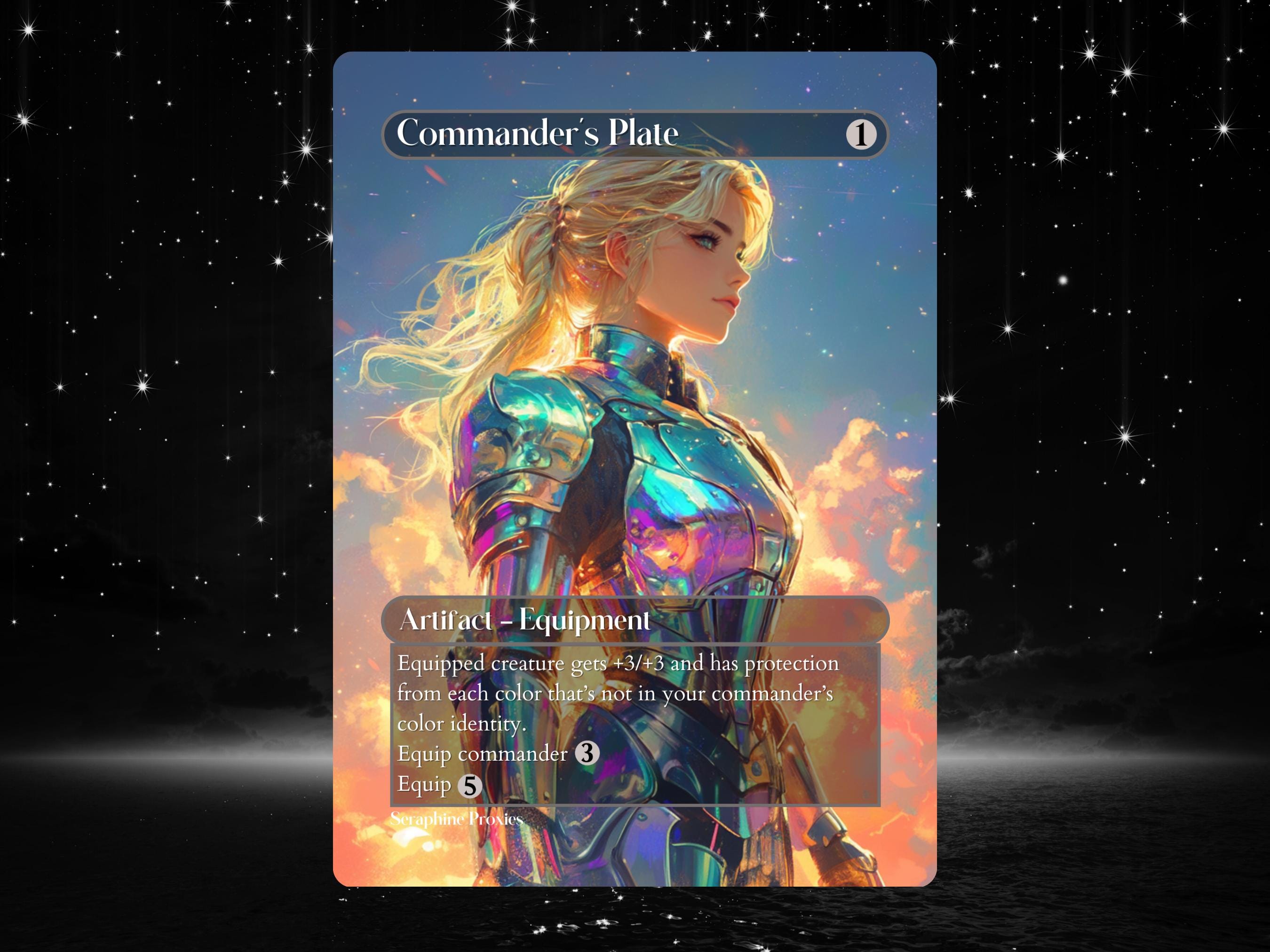 Commander's Plate - Proxy Full Art Custom Altered Art Card