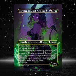 Meren of Clan Nel Toth - Proxy Full Art Custom Altered Art Card