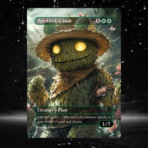 Jumbo Cactuar - Proxy Full Art Custom Altered Art Card