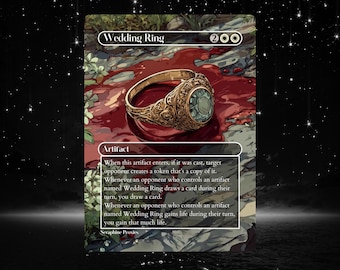 Wedding Ring - Proxy Full Art Custom Altered Art Card