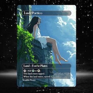Lush Portico - Proxy Full Art Custom Altered Art Card