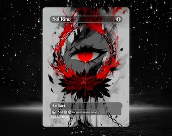 Sol Ring - Proxy Full Art Custom Altered Art Card