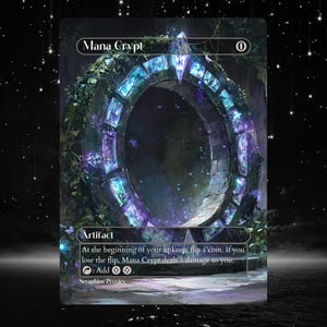 Mana Crypt - Proxy Full Art Custom Altered Art Card