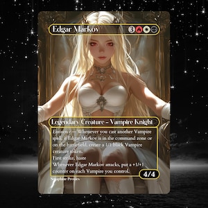 Edgar Markov - Proxy Full Art Custom Altered Art Card