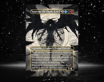 Sauron, the Dark Lord - Proxy Full Art Custom Altered Art Card
