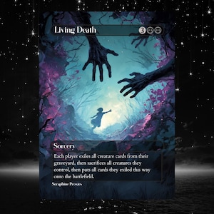 Living Death - Proxy Full Art Custom Altered Art Card