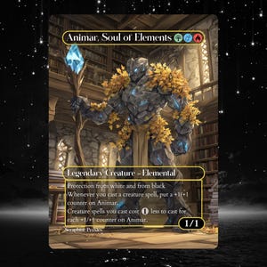 Animar, Soul of Elements - Proxy Full Art Custom Altered Art Card