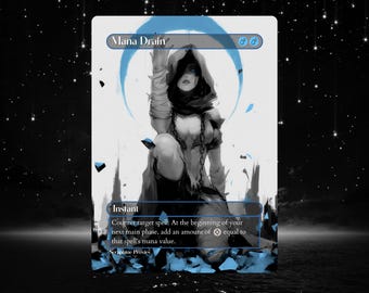 Mana Drain (348) Double Masters 2022 Borderless Foil NM - Etsy New