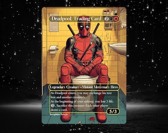 Deadpool, Samlarkort - Proxy Full Art Anpassat Altered Art Card