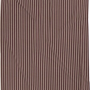 Burgundy striped velveteen plush blanket flat lay