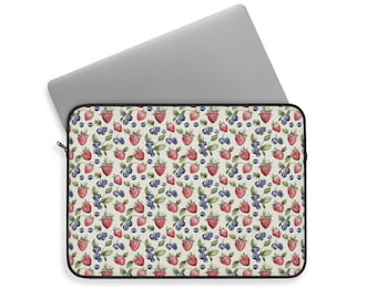 Strawberry Pattern Laptop Bag – 13-15 Inch Sleeve With Removable Anti-Slip Shoulder Strap For Men & Women - View #7