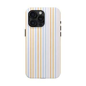 Pastel Rainbow Stripe Phone Case, Minimalist Colorful Vertical Lines iPhone Cover, Aesthetic Cute Protective Case for iPhone 16 15 14 13 Pro