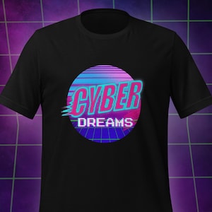 Cyberpunk Shirt Neon Vaporwave Shirt Retrowave Pixel Synthwave 90s 80s Scifi Shirt Futuristic Clothing Rave Shirt Tech Wear Graphic T-Shirt