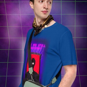 Weirdcore Shirt Dreamcore Shirt Alt Clothing Weird Shirt Harajuku Goth Shirt Grunge Clothing Japanese Streetwear Horror Trippy Art Rave Shirt Graphic T-Shirt blue