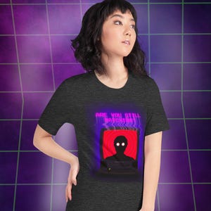 Weirdcore Shirt Dreamcore Shirt Alt Clothing Weird Shirt Harajuku Goth Shirt Grunge Clothing Japanese Streetwear Horror Trippy Art Rave Shirt Graphic T-Shirt dark grey heather