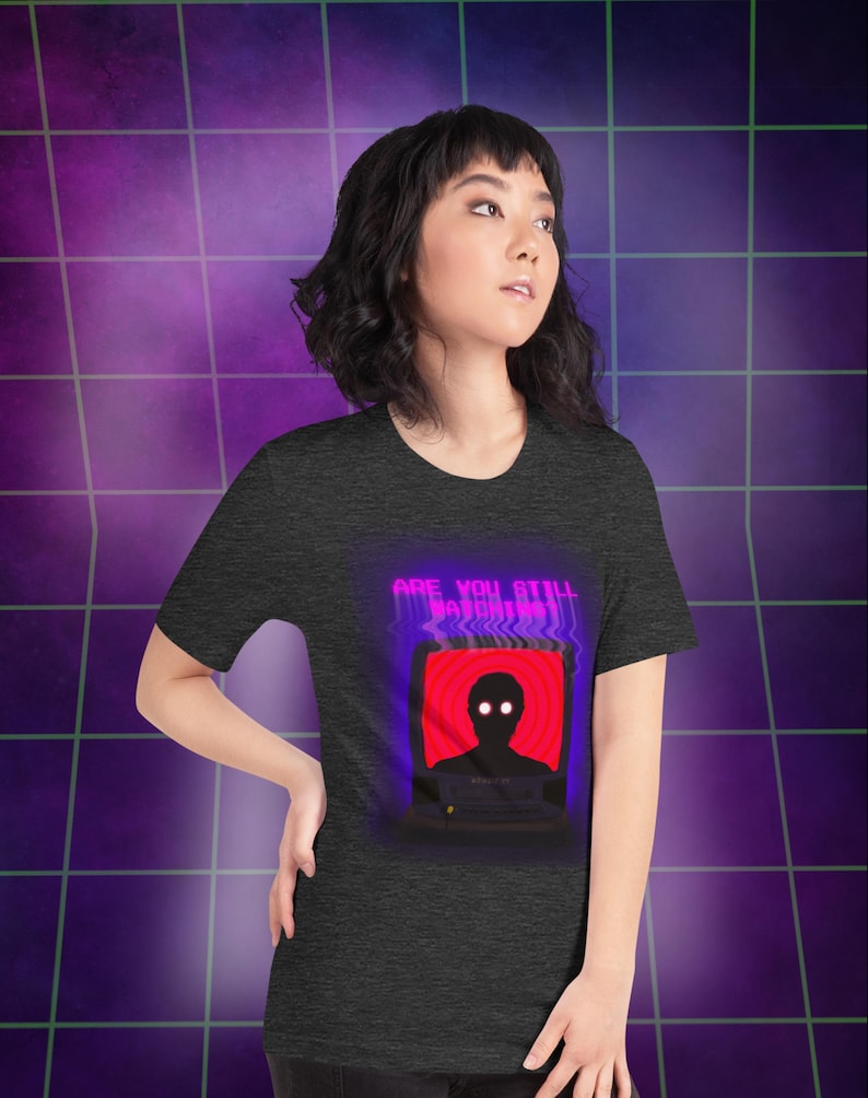 Weirdcore Shirt Dreamcore Shirt Alt Clothing Weird Shirt Harajuku Goth Shirt Grunge Clothing Japanese Streetwear Horror Trippy Art Rave Shirt Graphic T-Shirt dark grey heather