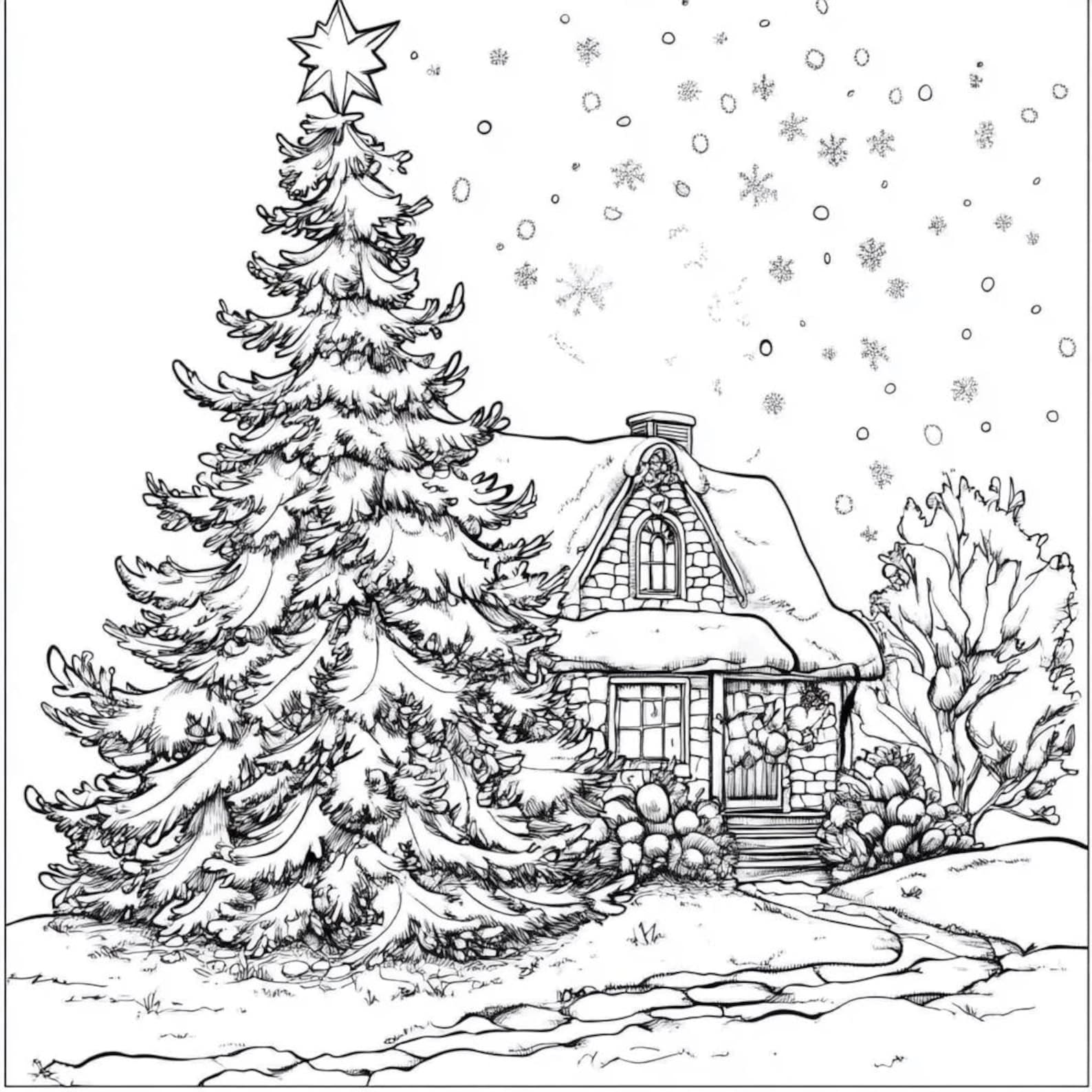 Giant Christmas Coloring Pages for Kids Perfect for School Holiday ...