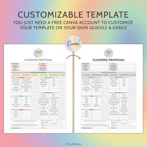 Editable Cleaning Proposal Template Cleaning Service Proposal Business Cleaning Service House Keeping Cleaning Estimate Cleaning Templates