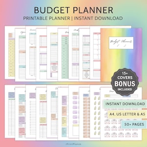 Budget Planner Printable Finance Planner PDF Printable Budget Tracker Finance Tracker A5 Budget By Paycheck Budget Year Planner Budget Sheet