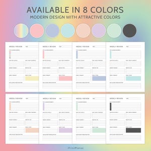Weekly Review Printable Insert Template Weekly Reflection Journal Pages Weekly Summary Weekly Evaluation Week In Review Editable Canva File