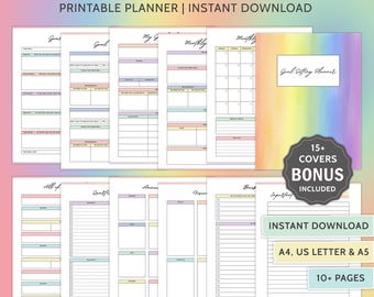 Goal Setting Planner Printable Goal Planner Template Goal Setting Planner Journal Ultimate Goal Planner Bundle Smart Goals Planner Worksheet