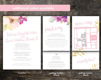 Custom Floral Wedding Invitation Kit [Digital]