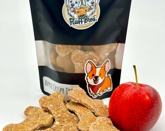 Apple Crisp Dog Treats: All Natural Homemade Canine Cookies