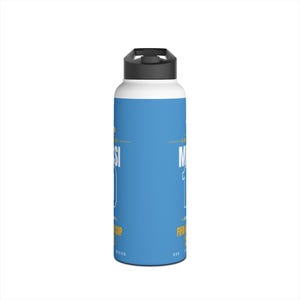 Lionel Messi Stainless Steel Water Bottle - World Cup Soccer Fan Gift 32oz