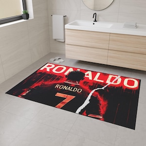 Cristiano Ronaldo Mat Ronaldo Rug Home Decor Non Slip Rug Bath Rug ...