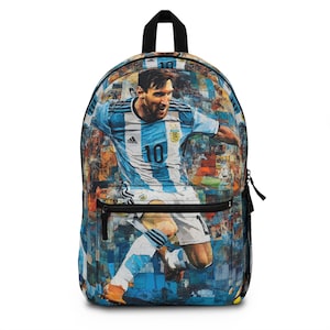 Toddler Backpack Messi Backpack Soccer Fan Gift Sports Backpack School Bag Messi Soccer Bag Back to School Gift Preppy Backpack