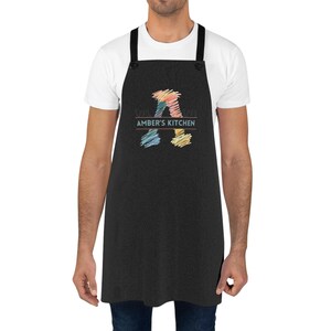 Personalized Apron, Monogram Apron Custom Cooking Kitchen Gift, Chef Apron with Name, Embroidered Chef Apron, Cooking Apron with Initials