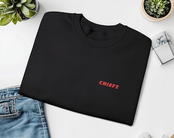 Sudadera bordada de los Chiefs, ropa para fanáticos del fútbol americano de Kansas City
