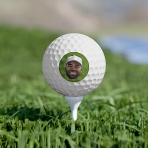 Custom Photo Personalized Golf Balls 6pcs - Personalized Golf Gifts Custom Golf Accessories Golf Lover Gift Golf Ball Set Golfing