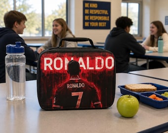 Lancheira Térmica Ronaldo CR7 – Artigos para Fãs de Futebol da Copa do Mundo