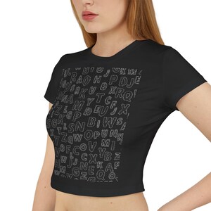 Modern baby letter print t-shirt for women, casual chic tee, printed t-shirt, everyday wear, gift idea, summer style