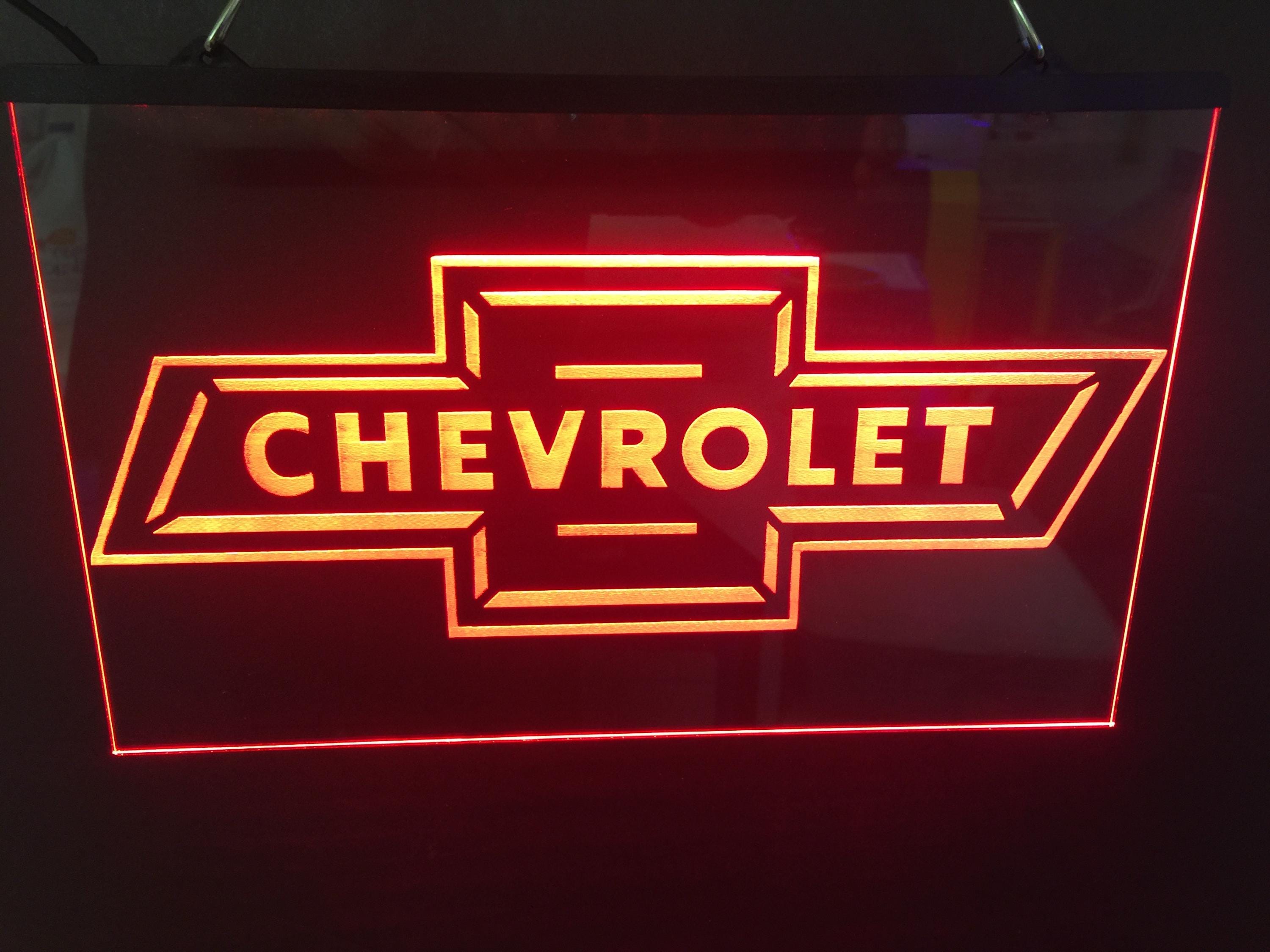 Chevy Bowtie Light Sign Led Acrylic - Etsy