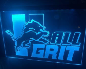 detroit lions led light sign rgb