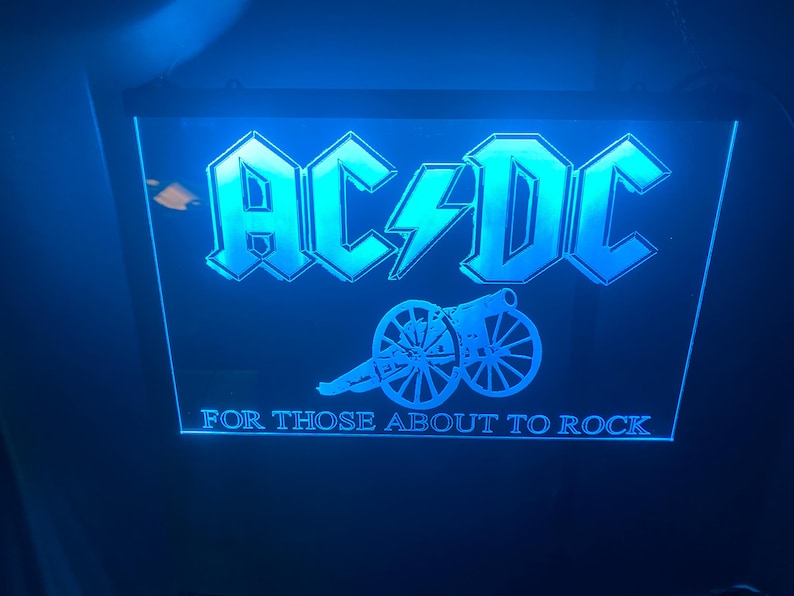 Acdc Led Light Sign Rgb - Etsy Australia