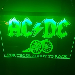 acdc led light sign rgb