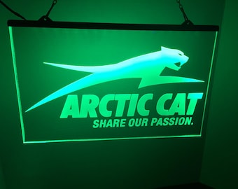 arctic cat light sign led acrylic
