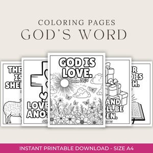 20 Christian Coloring Pages | Printable Bible Verse Coloring Book | Scripture Coloring for Kids & Adults | Faith-Based Art Therapy