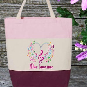 Custom Music tote Bag, Music Lover Bag, Personalized Musician Tote bag, Gift for music lover bag, Piano  bag,  gift for Music Teacher Bag