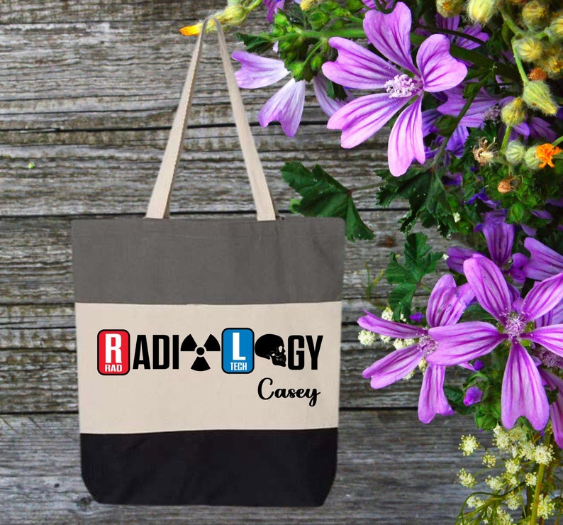 Custom Radiology Tote Bag, Xray Tech Tote Bag, Rad Tech Bag, Radiology