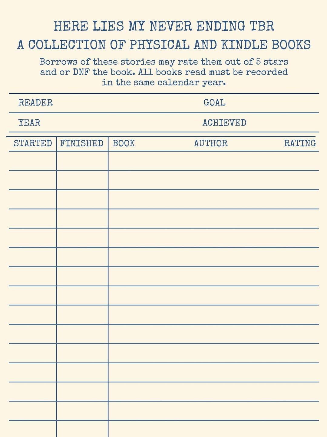 Library Books Library Tracking Card TBR Library Card Boookmark and Reading Tracker or Book Tracker and TBR ...