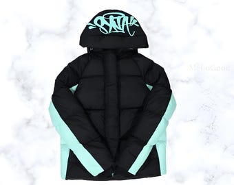 Syna World | Central Cee | UK Streetwear | Comfortable Jacket | Puffer Jacket | Blue/Black Jacket