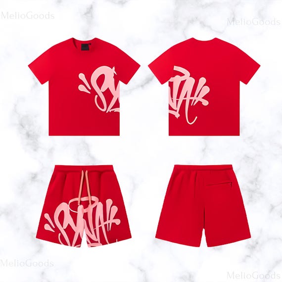 ウォーキング・ランニングウェア Synaworld T-shirt-pants set-white BIXPAK 2 Pieces Syna World Men's Sports Tracksuit, Unisex