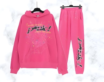 555555 Pants | 555555 Hoodies | Spider Web Print Hoodies | Oversized Hoodie | Hip Hop Trousers | Y2k Hoodie | Unisex streetwear
