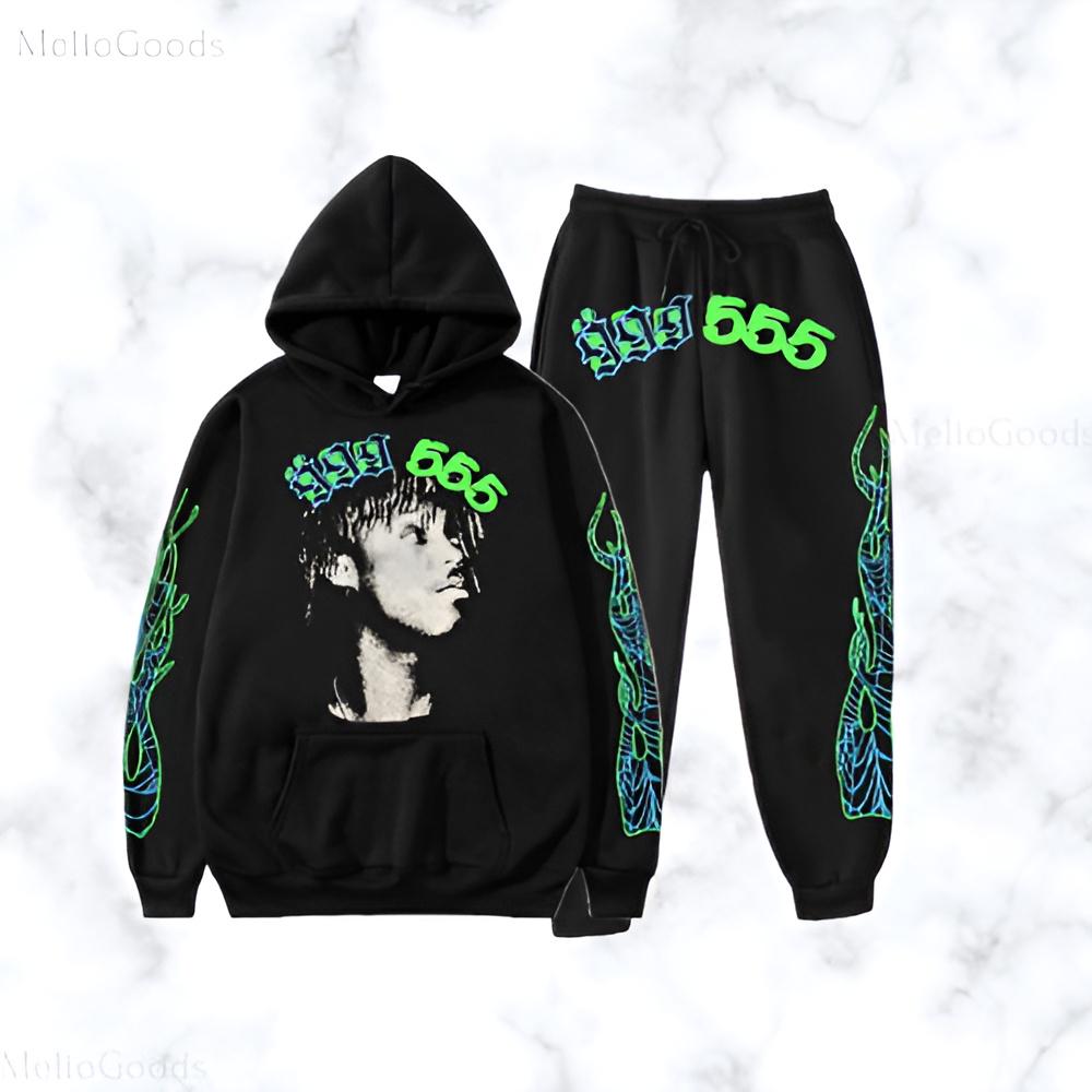 Sp5der Black Hoodie and Pants - Etsy