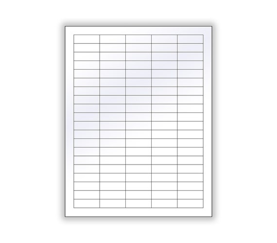 1/2x1-1/2 Blank CLEAR MATTE Stickerslaser - Etsy